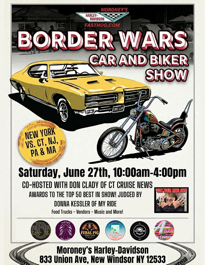 border wars bike & car show