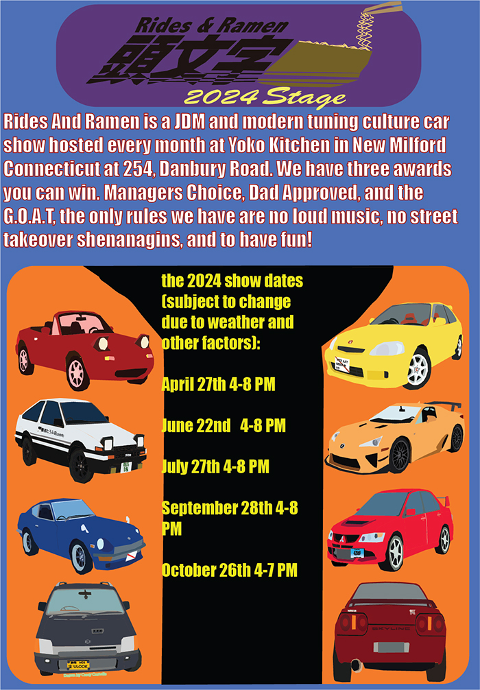 rides & ramen car shows