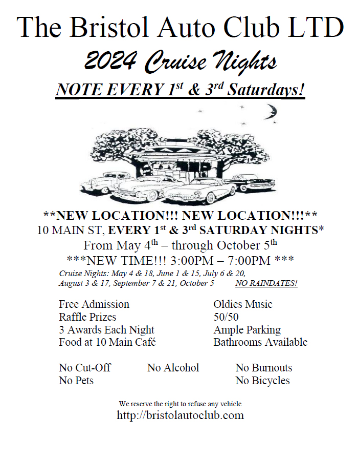 bristol auto club cruise nights