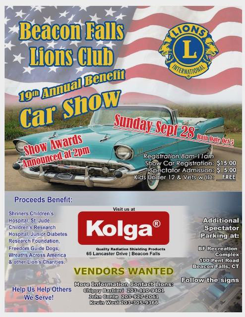 beacon falls lion club car show