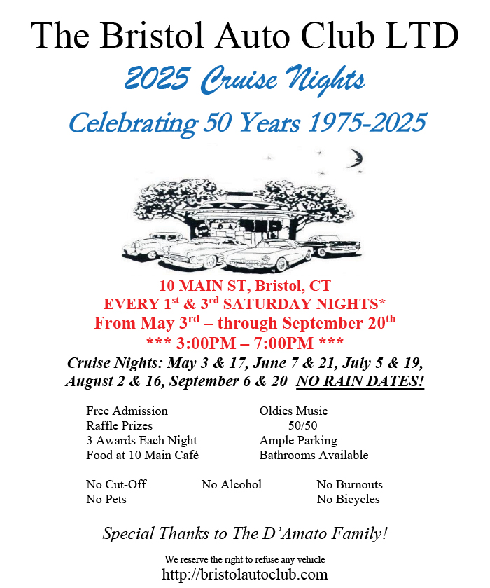 cruise nights bristol auto club