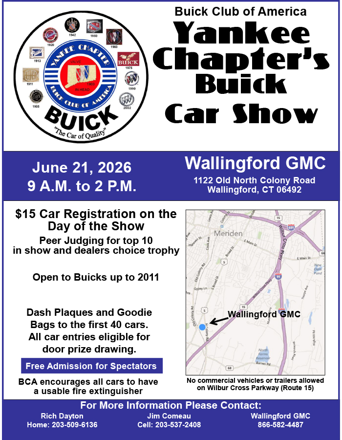 yankee chapters buick car show