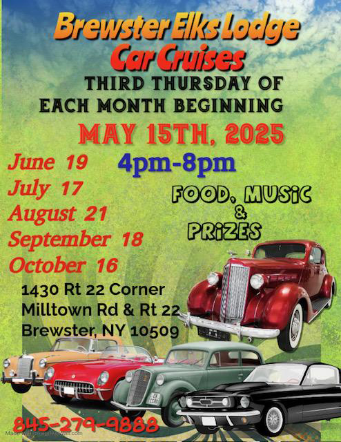 brewster elks car cruises